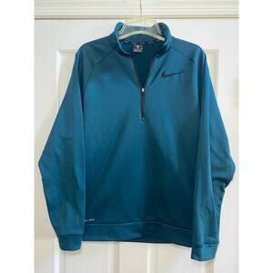 Nike 1/4 Zip DriFit Pullover Sz Men’s Small Dark Green